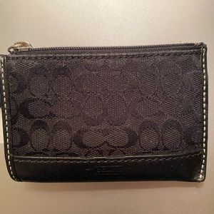 Coach Black change purse